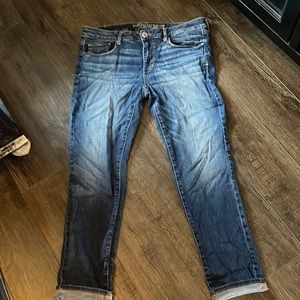 America Eagle size 14 non distressed denim jean skinny